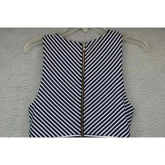 Altar'd State Striped Fit & Flare Dress-Size Medium-Navy and White - Picture 5 of 6